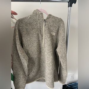 North face hooded quarter zip